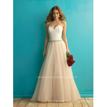 Beautiful Sweetheart Lace Vestido de Noiva Ivory A-Line Wedding Dress